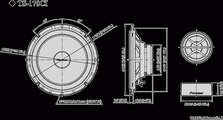 Pioneer TS-170Ci