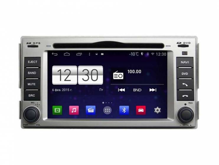 Штатная магнитола FarCar S160 Hyundai SantaFe (2006-2011) M008
