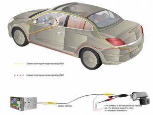 CCD штатная камера заднего вида с динамической разметкой AVIS Electronics AVS326CPR для NISSAN QASHQAI II (2014-…) / X-TRAIL III (#166)