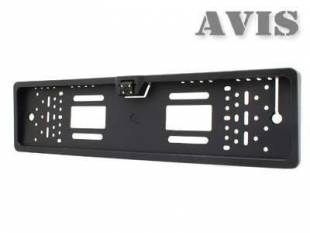 Камера заднего вида в рамке номерного знака AVIS AVS388CPR с LED подсветкой