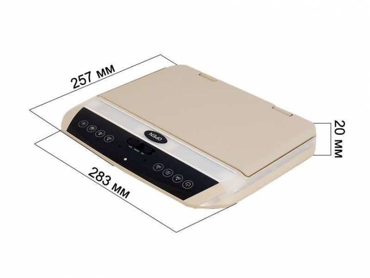 Потолочный монитор 10,1" AVIS AVS1050MPP (бежевый) со встроенным FULL HD медиаплеером